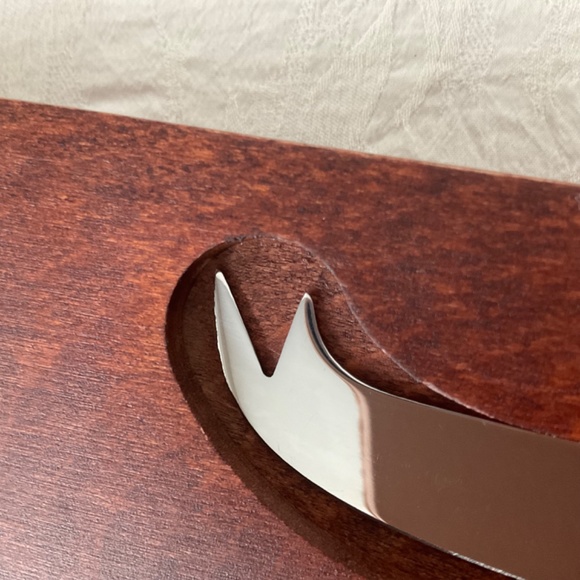 Baribocraft Canada Vintage Cheeseboard w/ cheese knife Made in 🇨🇦 - Picture 12 of 14